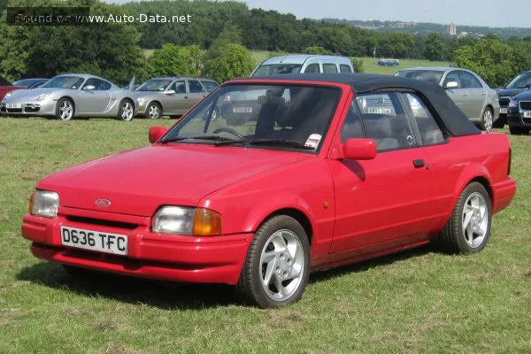 Ford Escort Escort IV Cabrio 1.6 (102 лс) 1989 - 1990 — фото 4