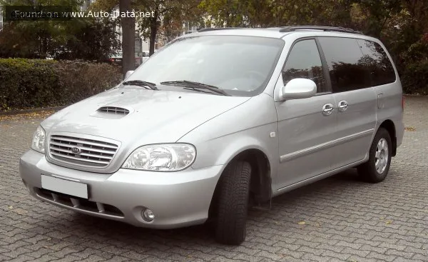 Kia Carnival Carnival I (UP/GQ, facelift 2001) 2.5i V6 24V (150 лс) 2002 - 2006 — фото 2