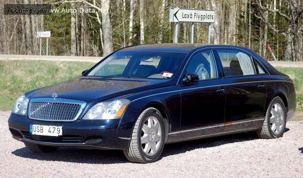 Maybach 62 62 (V240) 5.5 V12 (550 лс) Automatic 2002 - 2012 — фото 2