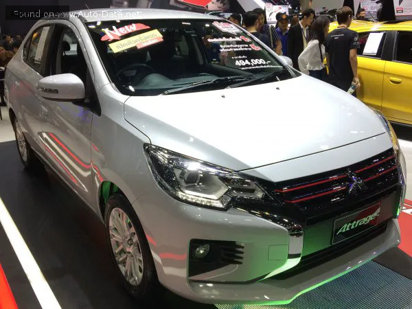 Mitsubishi Attrage Attrage (A10, facelift 2019) 1.2 MIVEC (78 лс) 2019 - — фото 2