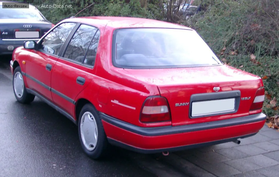 Nissan Sunny Sunny III Hatch (N14) 3 doors 1.6 16V (90 лс) 1990 - 1992
