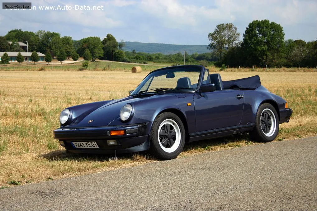 Porsche 911 911 Cabriolet (G) 3.2 Carrera CAT (218 лс) 1986 - 1989