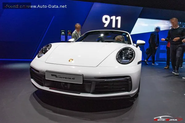 Porsche 911 911 Cabriolet (992) Carrera 4 3.0 (385 лс) PDK 2019 - 2024 — фото 2