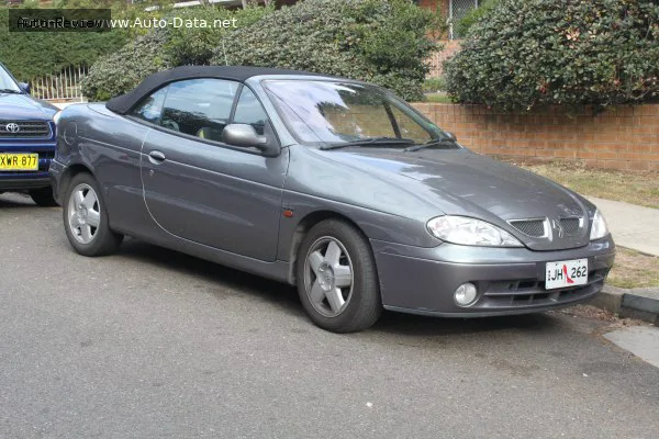 Renault Megane Megane I Cabriolet (Phase II, 1999) 1.6i 16V (107 лс) 1999 - 2003 — фото 4