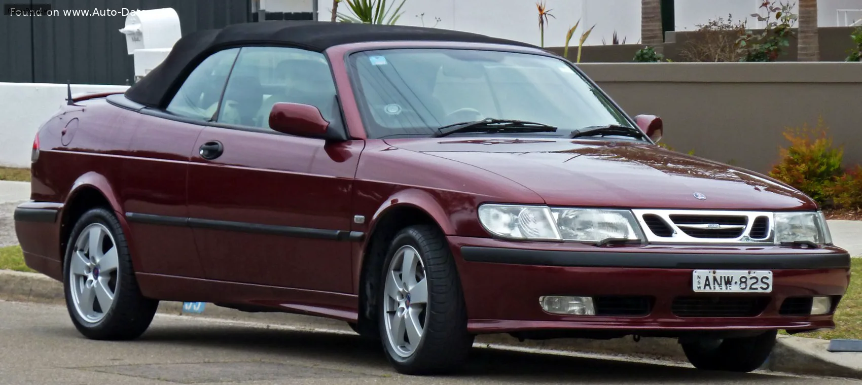 Saab 9-3 9-3 Convertible I 2.0 T (185 лс) 1998 - 2002 — фото 3