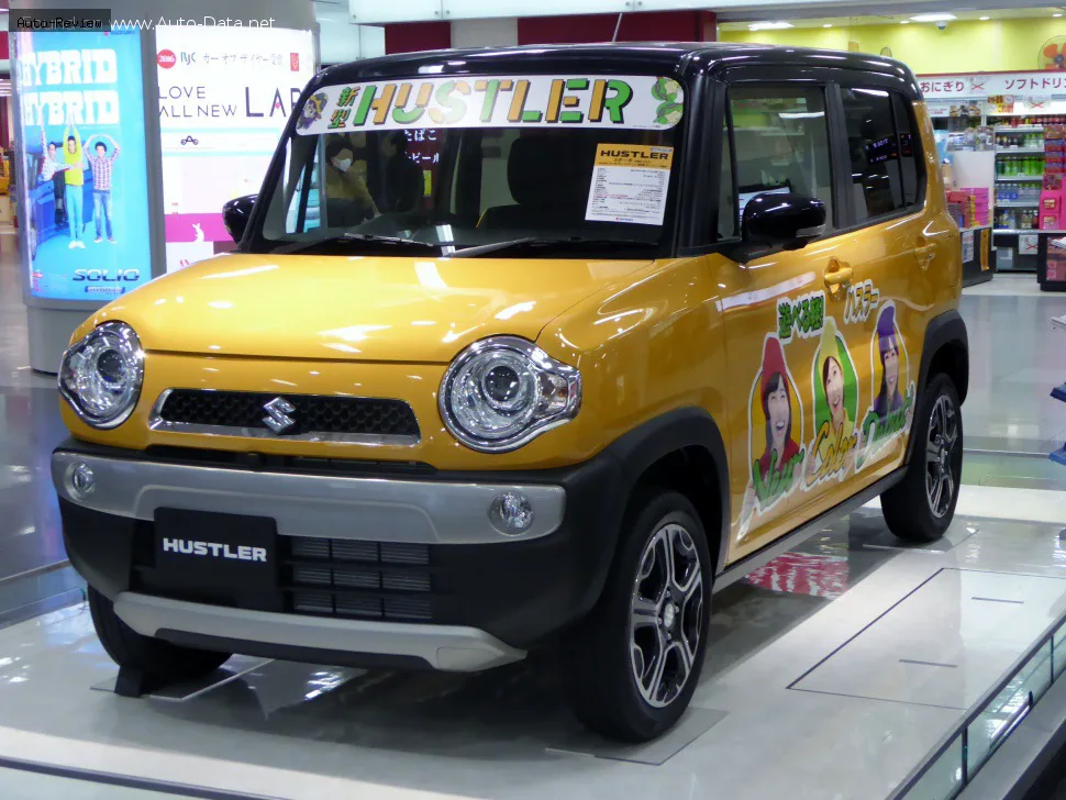 Suzuki Hustler Hustler I 0.66 (52 лс) Mild Hybrid 4WD CVT 2014 - 2020