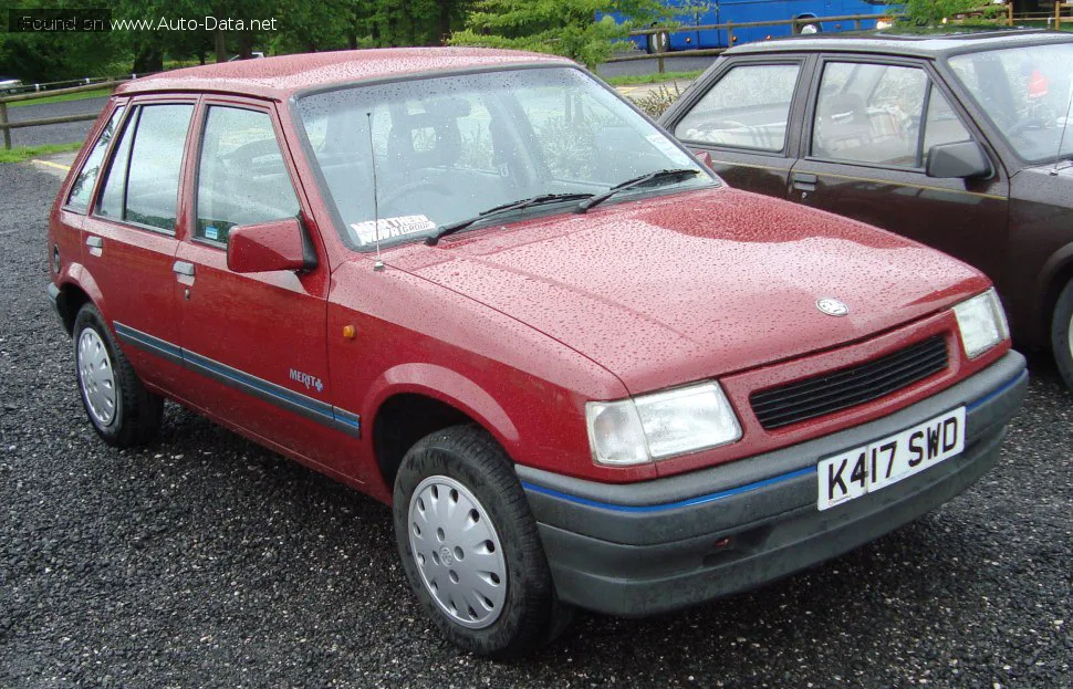 Vauxhall Nova Nova CC 1.4i S (82 лс) 1991 - 1993